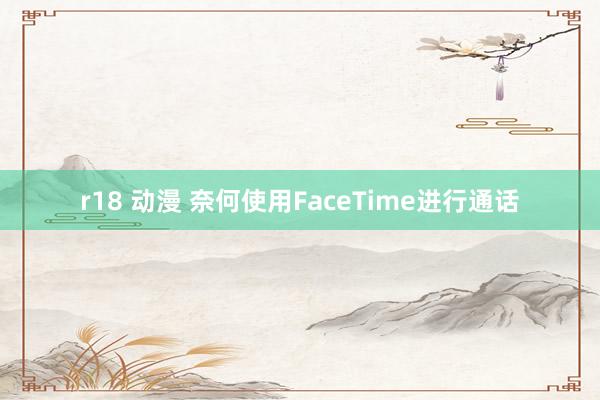 r18 动漫 奈何使用FaceTime进行通话