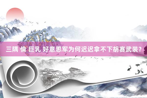 三隅 倫 巨乳 好意思军为何迟迟拿不下胡赛武装？