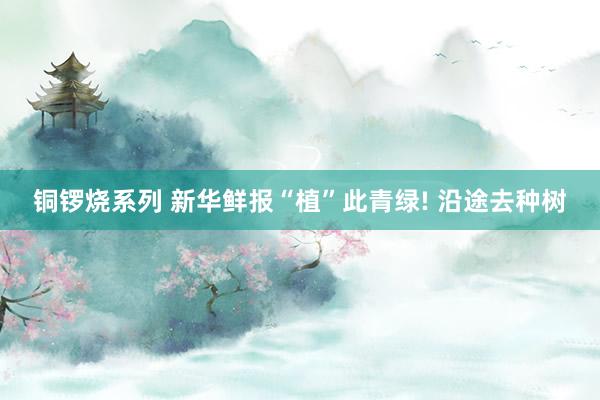 铜锣烧系列 新华鲜报“植”此青绿! 沿途去种树