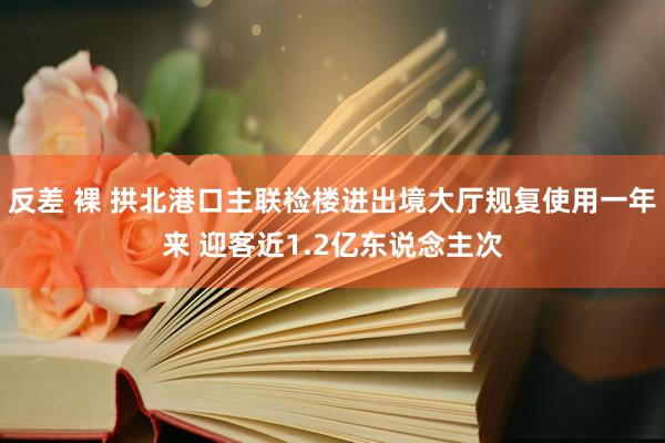 反差 裸 拱北港口主联检楼进出境大厅规复使用一年来 迎客近1.2亿东说念主次