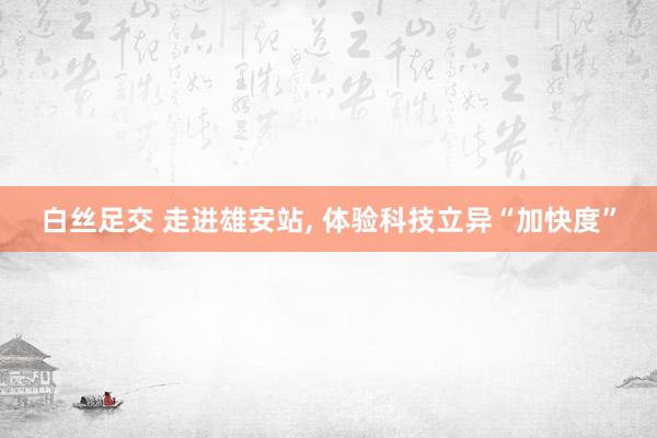 白丝足交 走进雄安站, 体验科技立异“加快度”
