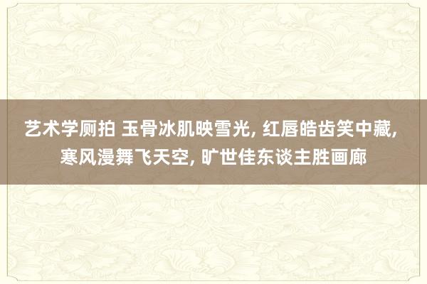 艺术学厕拍 玉骨冰肌映雪光, 红唇皓齿笑中藏, 寒风漫舞飞天