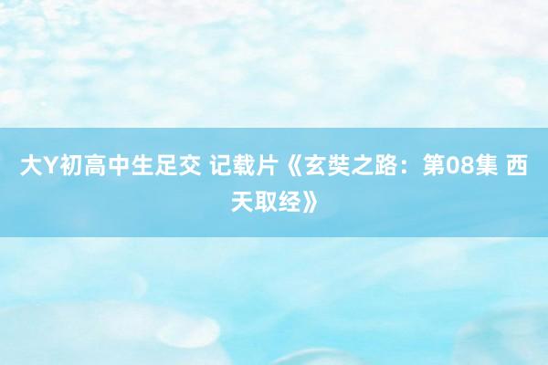 大Y初高中生足交 记载片《玄奘之路：第08集 西天取经》