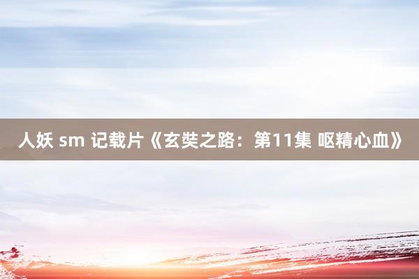 人妖 sm 记载片《玄奘之路：第11集 呕精心血》