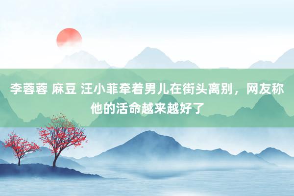 李蓉蓉 麻豆 汪小菲牵着男儿在街头离别，网友称他的活命越来越